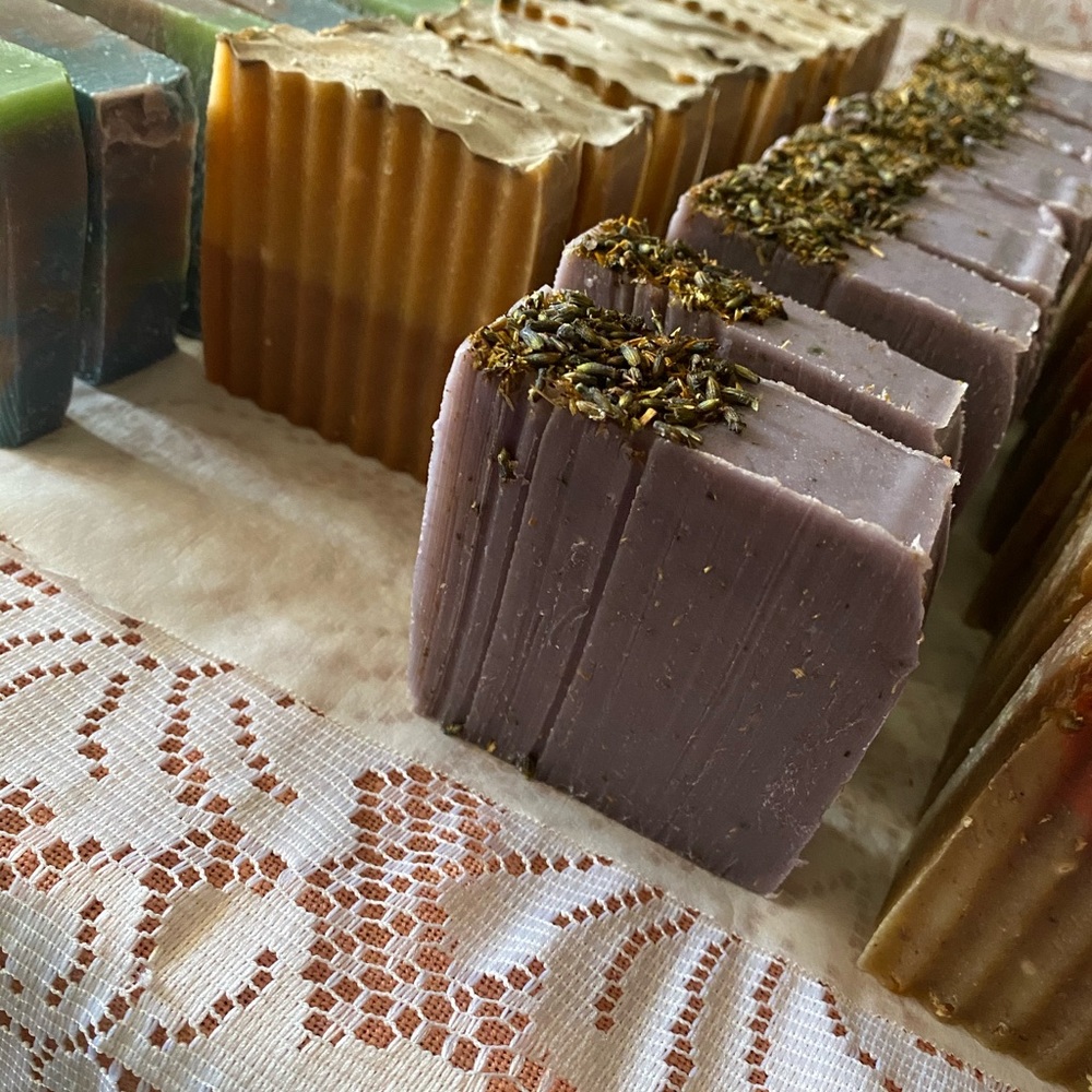 Lavender camomile goats milk soap